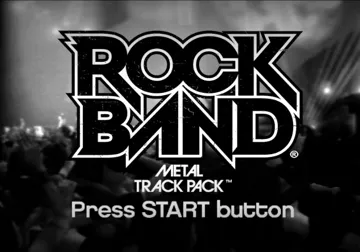 Rock Band - Metal Track Pack screen shot title
